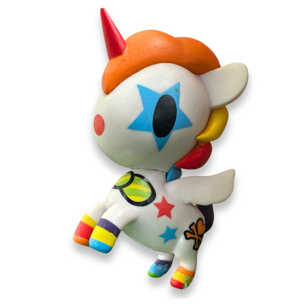Tokidoki Unicorno Series 3 Vaulted 2014 3" Bowie Rainbow Clown Designer Vinyl
